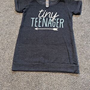 Tiny Teenager Kids T-Shirt - Black